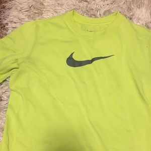 Neon yellow Nike t shirt